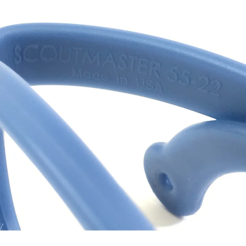 Solo Bambini Eyeglasses Frames SCOUTMASTER Blue Wrap Rubberized 55-22-135